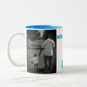 Die weltweit Nummer eins Vater Vatertag-Kaffee-Tas Zweifarbige Tasse