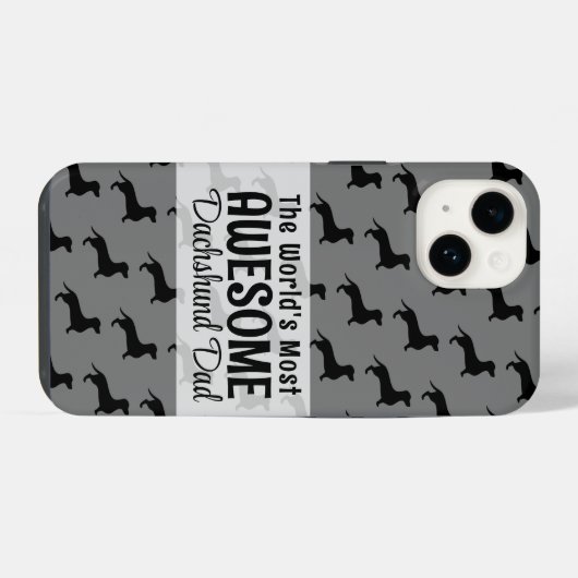 Die weltweit Phantastischste Dackel Vater Geschenk iPhone Hülle (Rückseite (Horizontal))