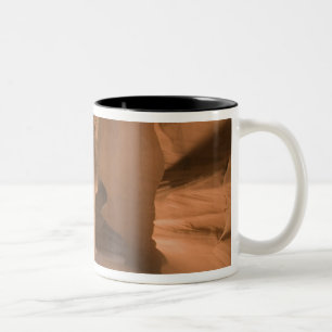 Die Wendeltreppe im Upper Antelope Canyon, Navajo Zweifarbige Tasse