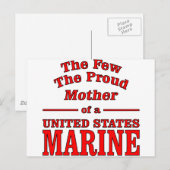 Die wenigen stolzen Mütter eines vereinten Staaten Postkarte (Vorne/Hinten)