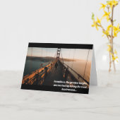 Die weniger befahrene Straße - Inspiration Karte (Gelbe Blume)