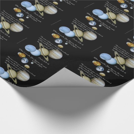 Die Werke Gottes Finger Geschenkpapier (Ecke)