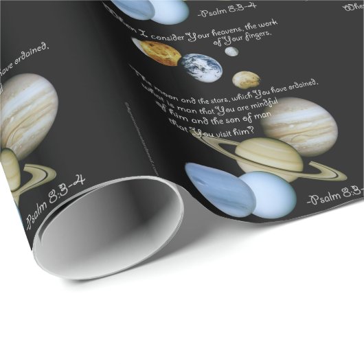 Die Werke Gottes Finger Geschenkpapier (Rolleneckpunkt)