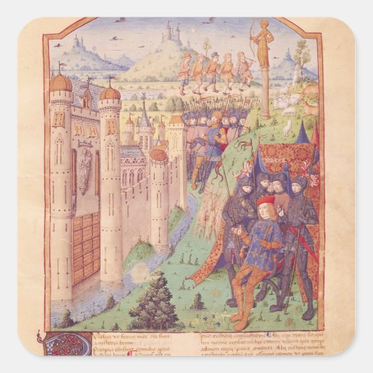 Die Werke von Virgil mit Kommentaren von Servius Quadratischer Aufkleber (Vorderseite)