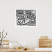 Die Werkstatt der Goldschmiede von Atahualpa in Qu Poster (Küche)