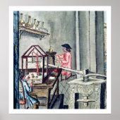 Die Werkstatt der Silberschmiede, von einem Silber Poster (Vorne)