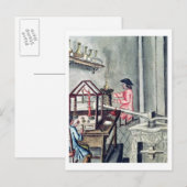 Die Werkstatt der Silberschmiede, von einem Silber Postkarte (Vorne/Hinten)