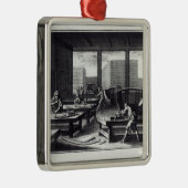 Die Werkstatt des Schreiners Silbernes Ornament (Rechts)