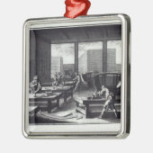 Die Werkstatt des Schreiners Silbernes Ornament (Links)