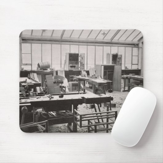 Die Werkstatt des Tischlers, von den Werkstätten Mousepad (Mit Mouse)