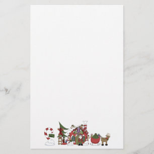 Die Werkstatt des Weihnachtsmannes Briefpapier