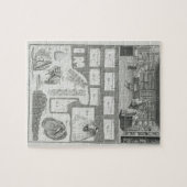 Die Werkstatt und das Material eines Puzzle (Horizontal)