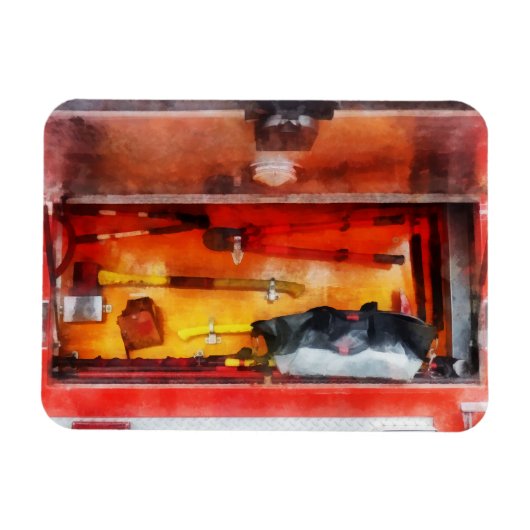 Die Werkzeuge des Feuerwehren Magnet (Horizontal)