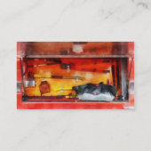 Die Werkzeuge des Feuerwehren Visitenkarte (Rückseite)