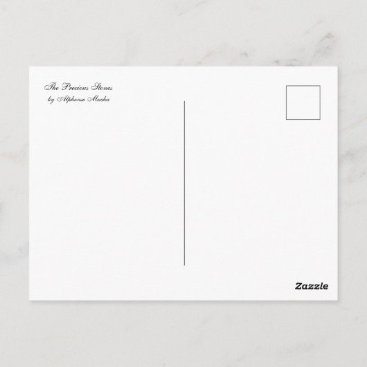 Die wertvollen Steine Postkarte (Rückseite)