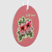 Die Wertvollste Weihnachtskarte Ornament (Vorderseite)