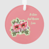 Die Wertvollste Weihnachtskarte Ornament (Rückseite)