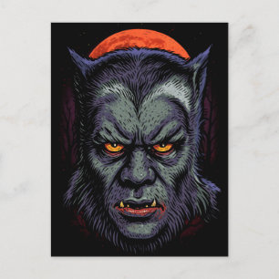 Die Werwolf-Fluch-Postkarte Postkarte