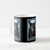 Die Werwolf-Tarot-Karte Kaffeetasse (Vorderseite Links)