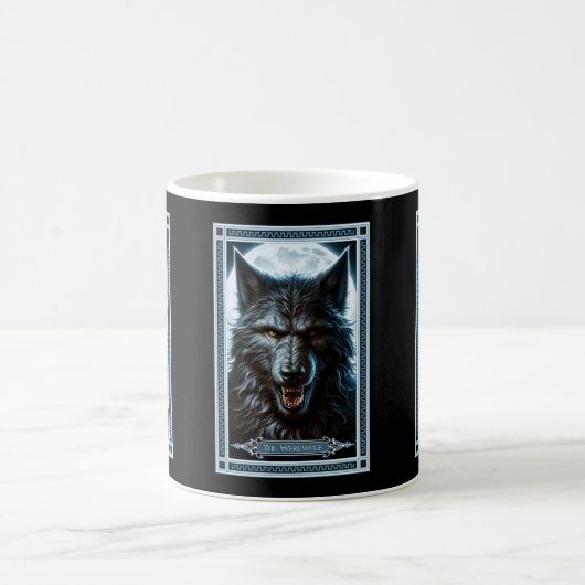 Die Werwolf-Tarot-Karte Kaffeetasse (Mittel)