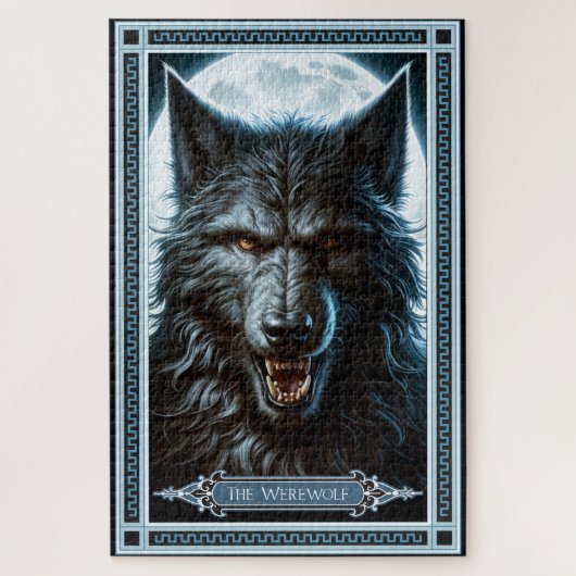 Die Werwolf-Tarot-Karte Puzzle (Vertikal)