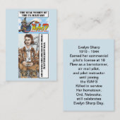 Die WESPE Evelyn-Scharf-Trading Card Visitenkarte (Vorne/Hinten)