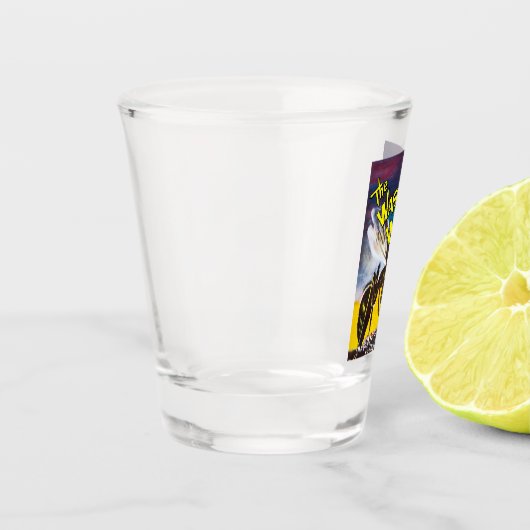 Die Wespfrau schoss Glas (Links)