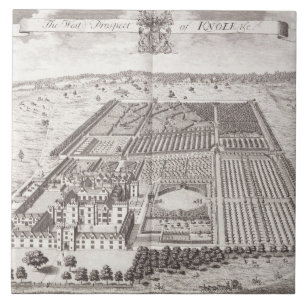 Die Westaussicht von Knole, von 'sechsunddreißig Fliese