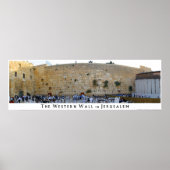 Die Western-Mauer in Jerusalem Poster (Vorne)
