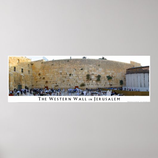 Die Western-Mauer in Jerusalem Poster (Vorne)