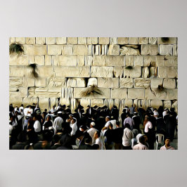 Die Western-Mauer in Jerusalem-Poster Poster