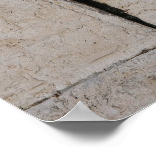 Die Western-Mauer, Jerusalem Poster (Ecke)