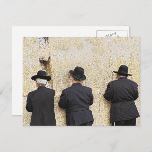 Die Western-Mauer - Jerusalem Postkarte (Vorne/Hinten)