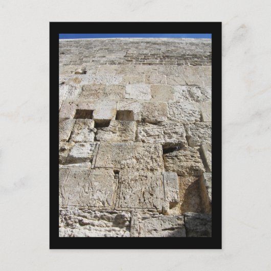 Die Western-Mauer Postkarte (Vorderseite)