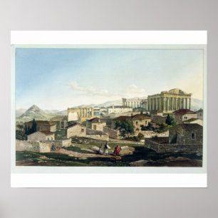 Die Westfront des Parthenon, Platte 19 aus Par Poster