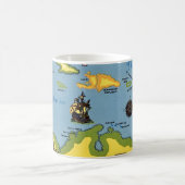 Die Westindien-Karte  Kaffeetasse (Mittel)