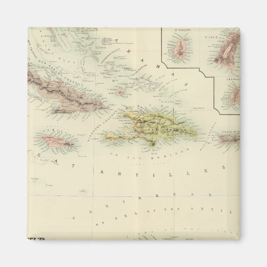 Die Westindischen Inseln Magnet (Vorne)