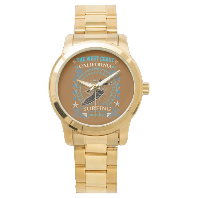 Die Westküste. California Paradise Armbanduhr (Vorderseite)