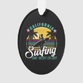 Die Westküste - Kalifornien - Surfen Ornament (Rückseite)