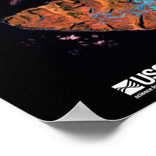 Die westlichen Fjorde Poster (Ecke)