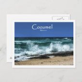 Die Westseite von Cozumel Postkarte (Vorne/Hinten)