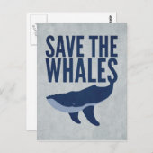 Die Whales-Postkarte gerettet Postkarte (Vorne/Hinten)