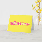 Die 'Whatever'-Kunst Karte (Gelbe Blume)