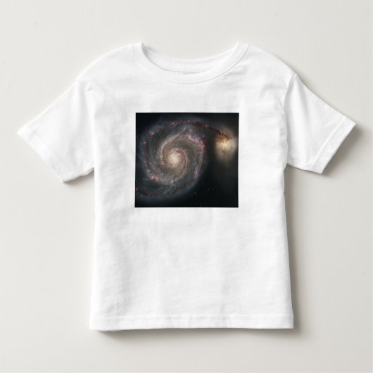 Die Whirlpool-Galaxie (M51) und die Begleitgalaxie Kleinkind T-shirt (Vorderseite)