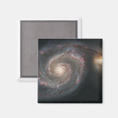 Die Whirlpool-Galaxie (M51) und die Begleitgalaxie Magnet (Vorderseite/Rückseite)