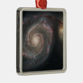 Die Whirlpool-Galaxie (M51) und die Begleitgalaxie Silbernes Ornament (Rechts)