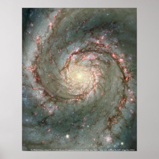 Die Whirlpool-Galaxie Poster (Vorne)