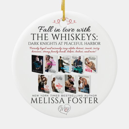 Die Whiskeys-Keramik Keramik Ornament (Hinten)