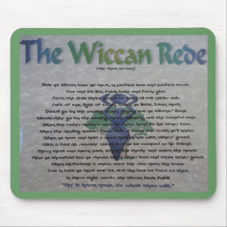 Die Wiccan Rede Mausunterlage Mousepad