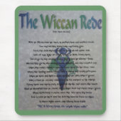 Die Wiccan Rede Mausunterlage Mousepad (Vorne)